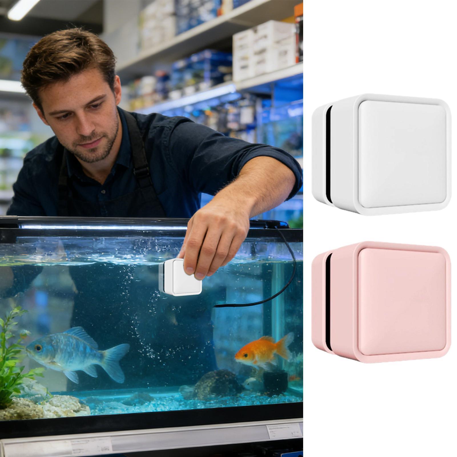 Planted Aquarium Tools - Nettoyeur magnétique pour aquarium, grattoir double