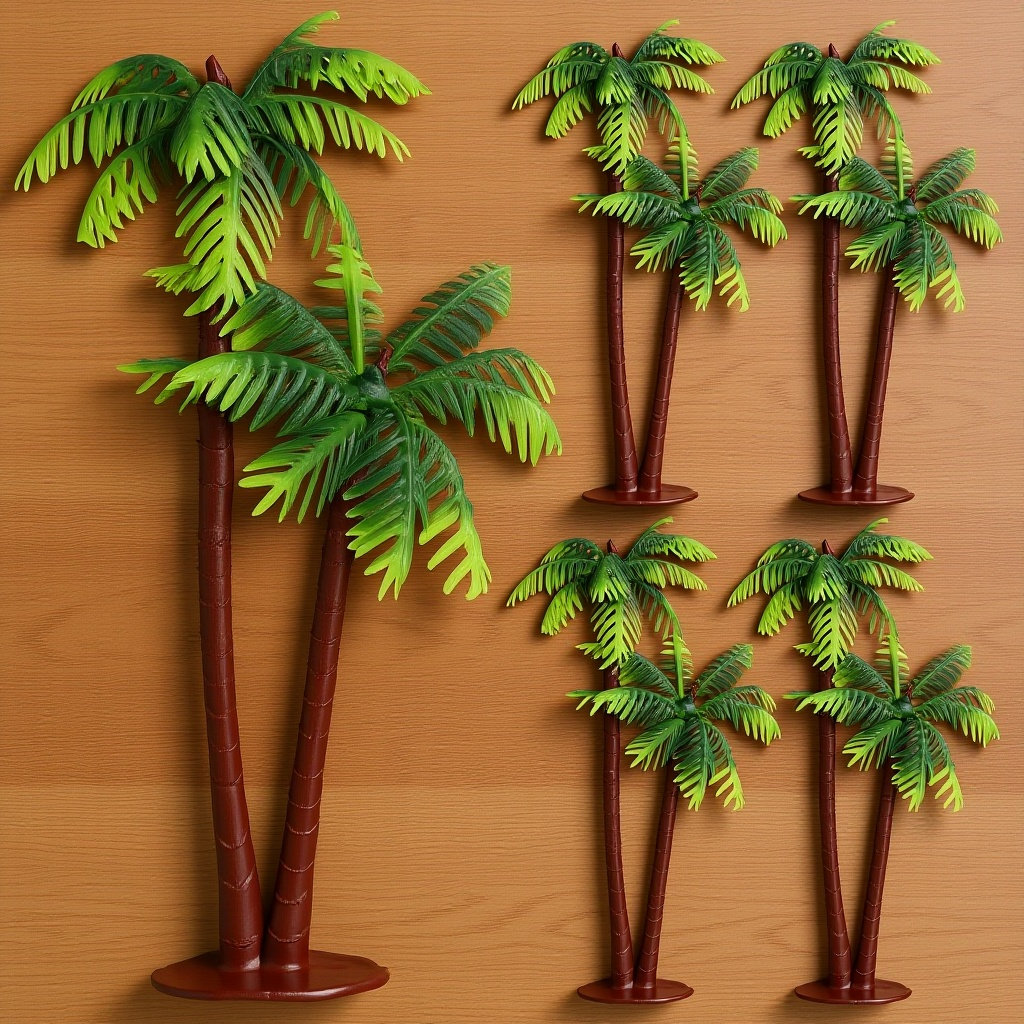 Aquarium Planted Tree - 5 Pièces de Décorations Réalistes pour