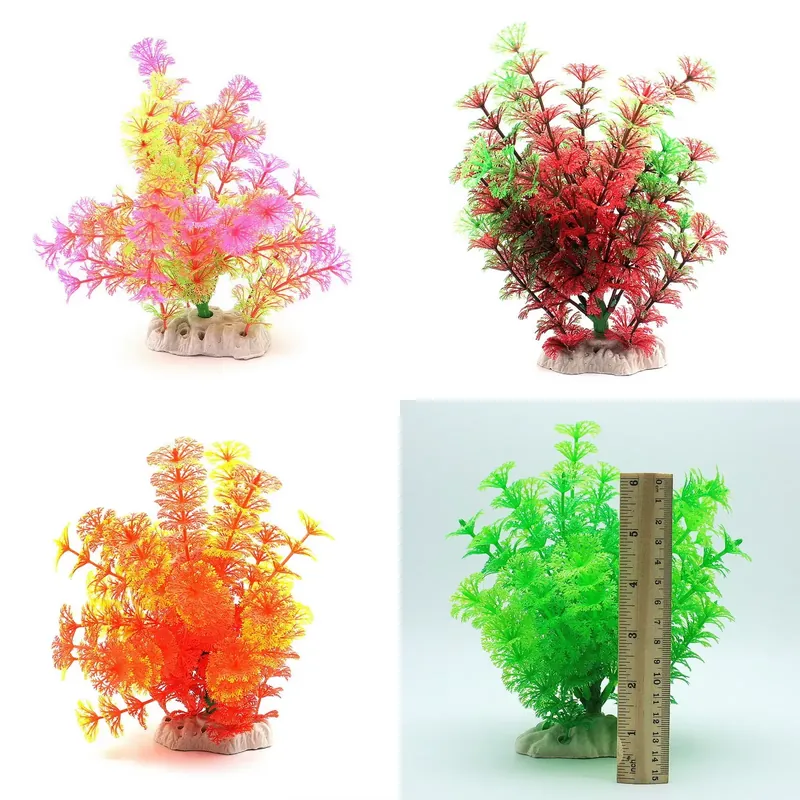 Aquarium Planted Tree - Plantes d'aquarium artificielles, cocotiers, mini arbres