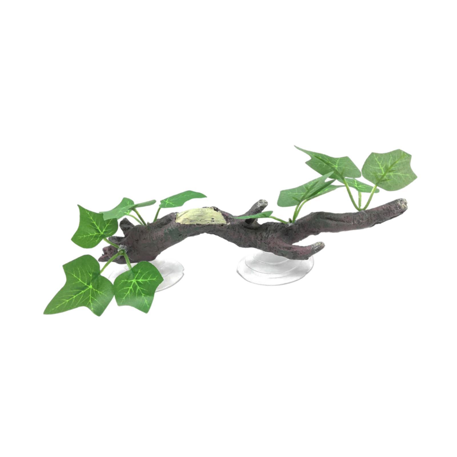 Aquarium Planted Tree - Décoration d'arbre artificielle pour reptiles, plantes