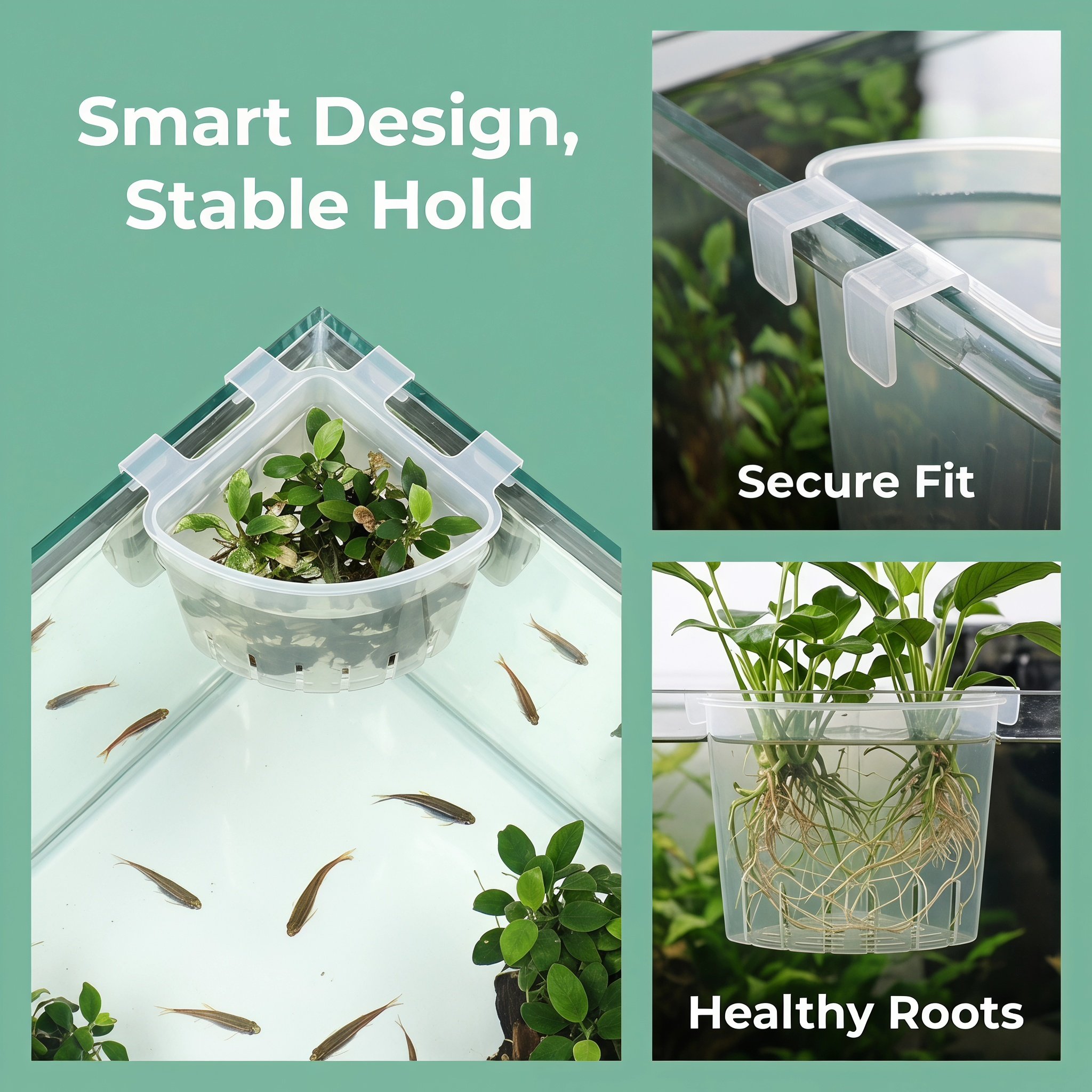 4 supports d'angle suspendus p - Aquarium Plant In Pot avis et prix