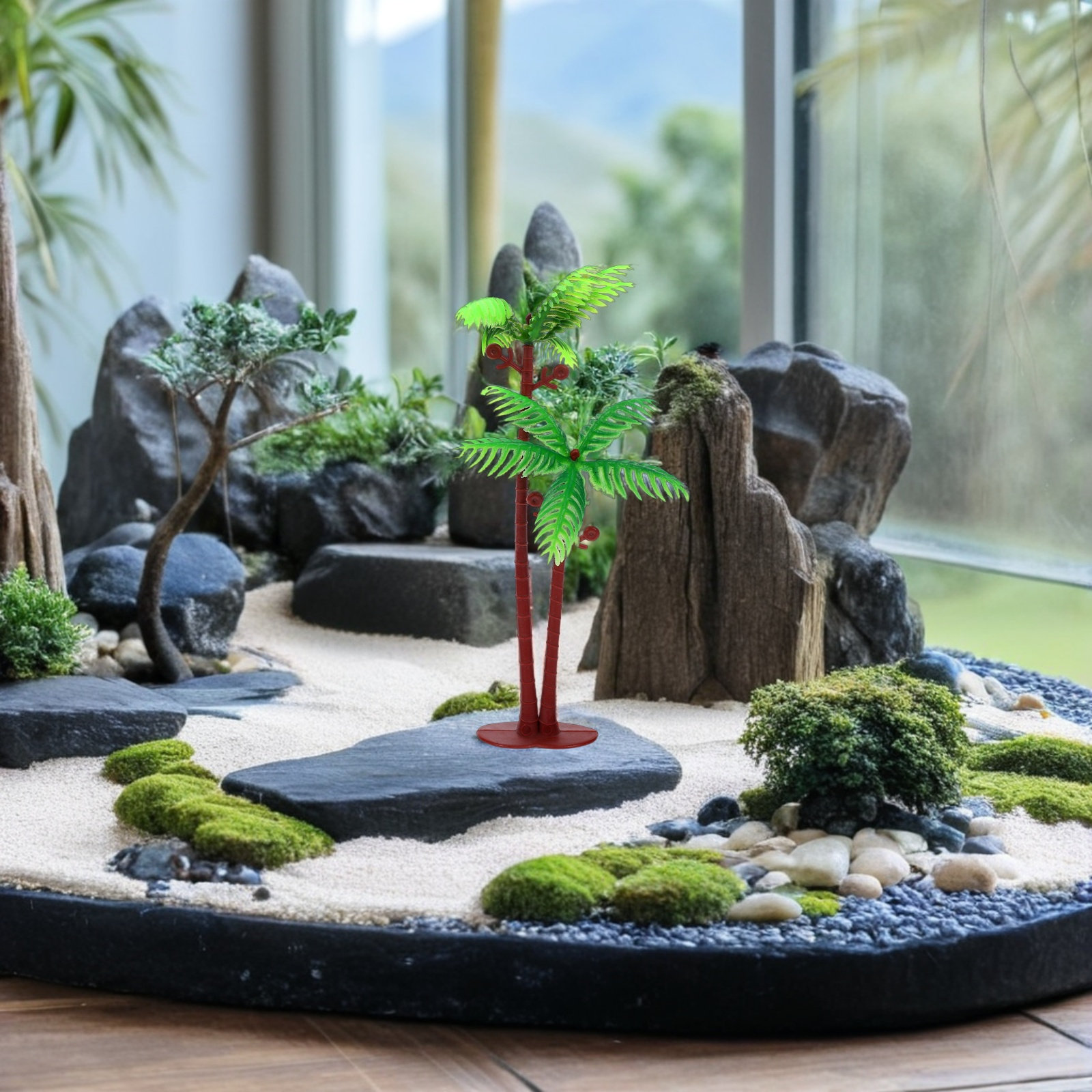 15 mini palmiers coco artifici - Aquarium Planted Tree avis et prix