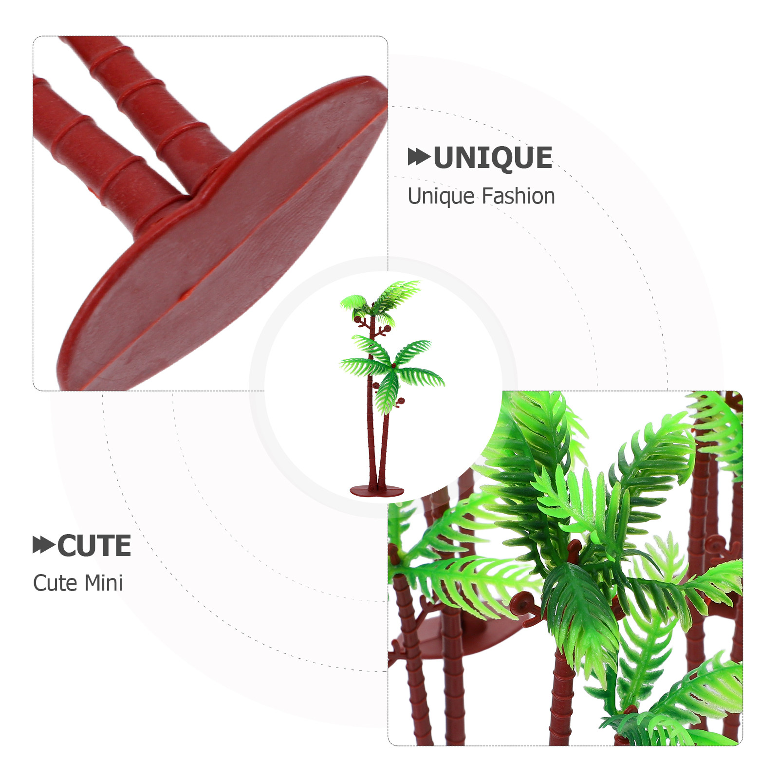 15 mini palmiers coco artifici - Aquarium Planted Tree avis et prix