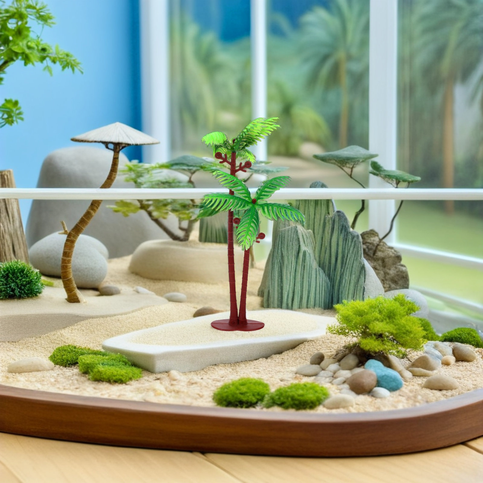 15 mini palmiers coco artifici - Aquarium Planted Tree avis et prix