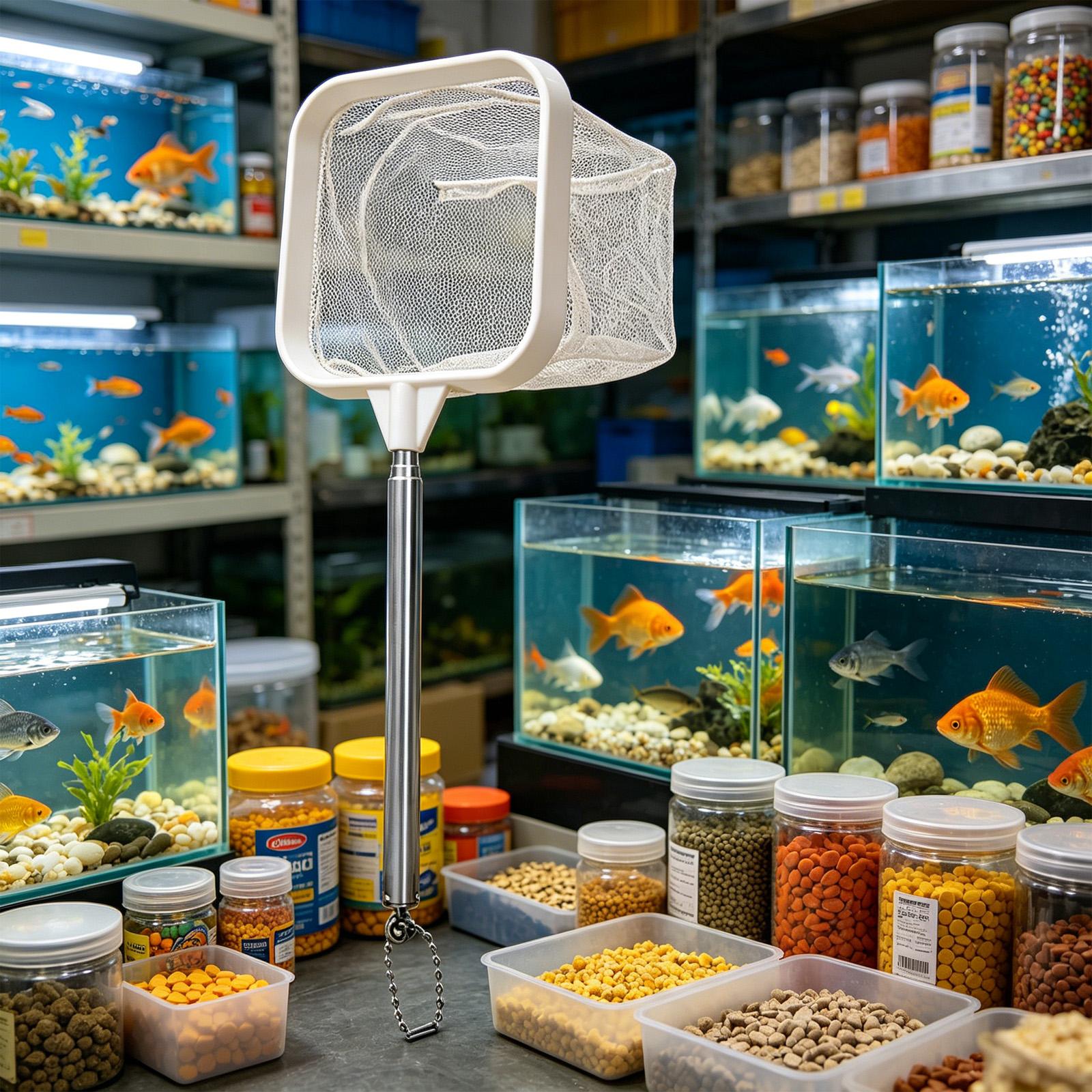 Épuisette à long manche extens - Aquarium Planted Tree avis et prix